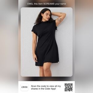 Lettuce trim mini dress BNWT